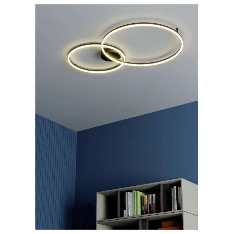 Redo Group - Orbit Lampada da Soffitto Doppia - Nero Opaco