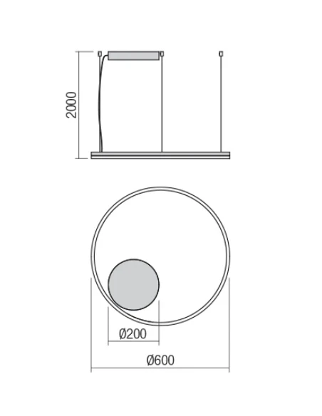 Redo Group - Orbit Single Pendant Lamp - Matt White