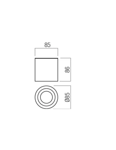 Redo Group - Prato Lampada da Soffitto Rotonda - Cromo