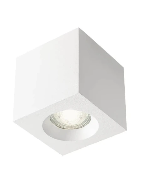 Redo Group - Prato Lampada da Soffitto Quadrata - Bianco Opaco