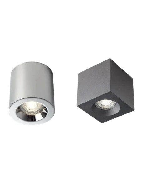 Redo Group - Prato Lampada da Soffitto Quadrata - Nero Opaco