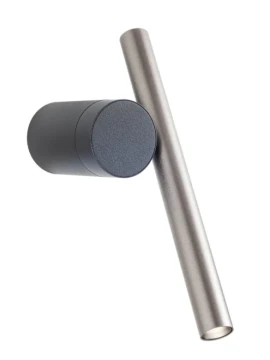 Redo Group - Praxi Wall Lamp - Matte Black / Foggy Nickel