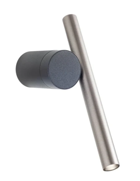 Redo Group - Praxi Wall Lamp - Matte Black / Foggy Nickel