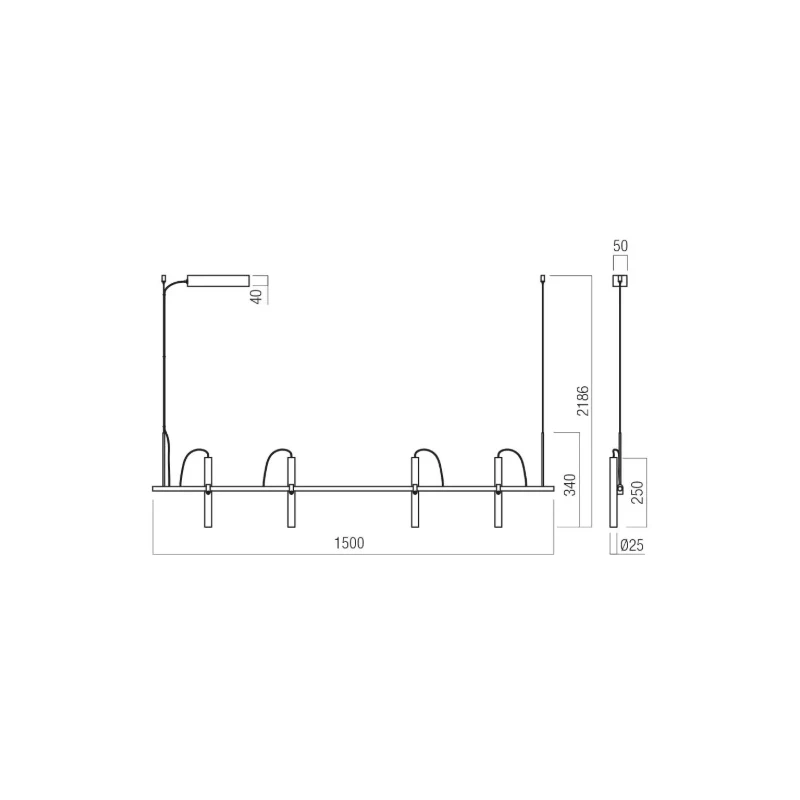 Redo Group - Praxi Pendant Lamp - Matt Black