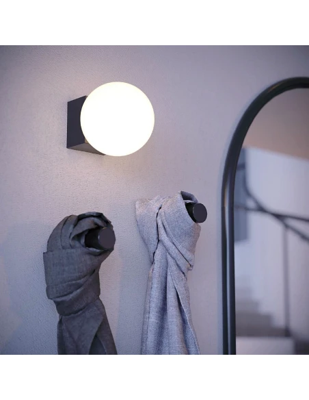 Redo Group - Bilia Lampada da Parete/Soffitto - Nero Opaco