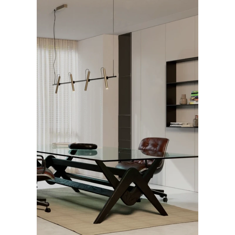 Redo Group - Praxi Pendant Lamp - Matt Black / Foggy Nickel