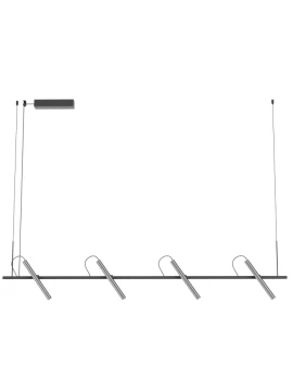 Redo Group - Praxi Pendant Lamp - Matt Black / Foggy Nickel