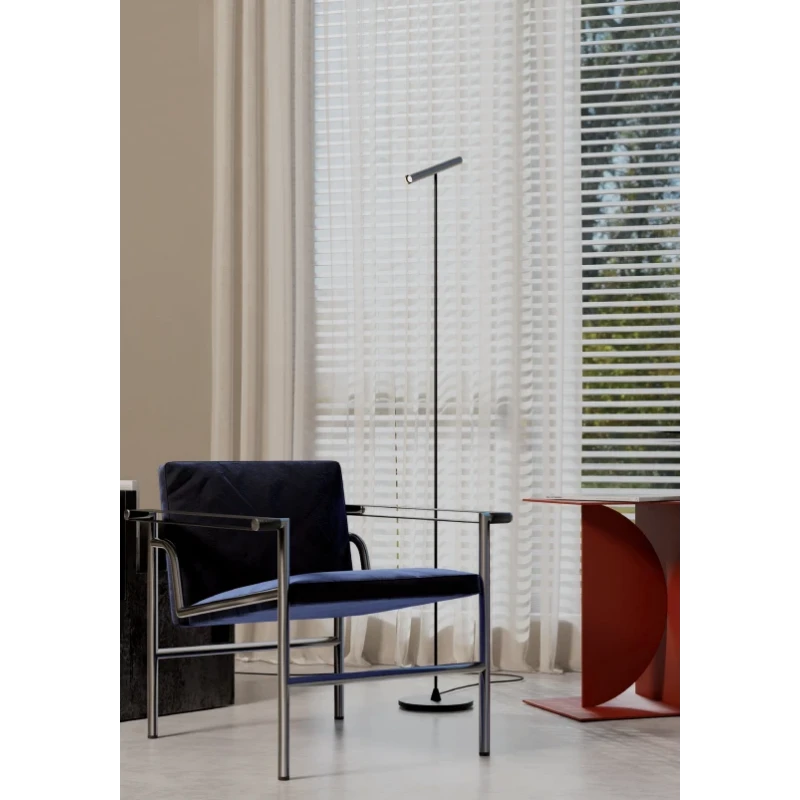 Redo Group - Praxi Floor Lamp - Matt Black