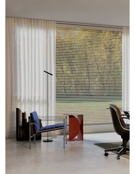 Redo Group - Praxi Floor Lamp - Matt Black / Silver Coffee