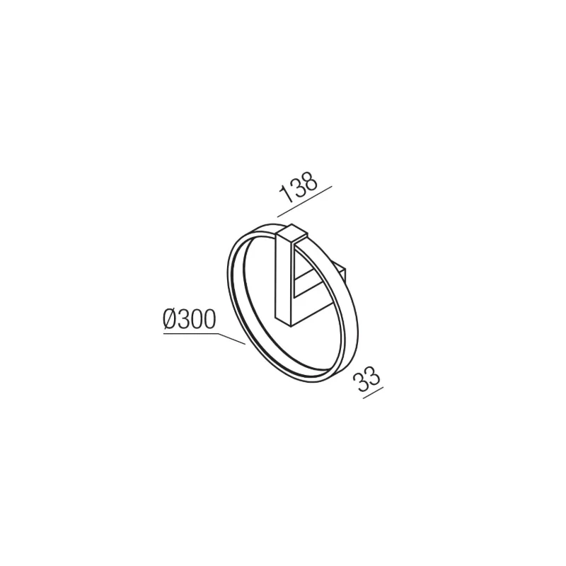 Redo Group - Orion Round Wall Lamp - Silver Coffee