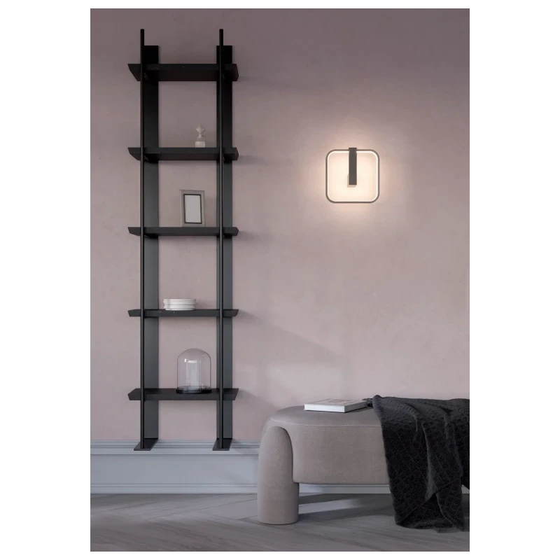 Redo Group - Orion Lampada da Parete Quadrata - Silver Coffee