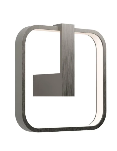 Redo Group - Orion Lampada da Parete Quadrata - Foggy Nickel