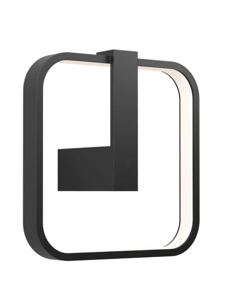 Redo Group - Orion Lampada da Parete Quadrata - Nero Opaco
