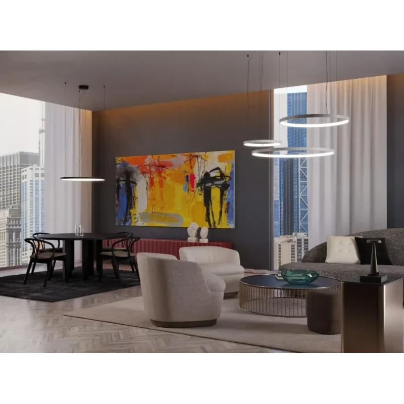 Redo Group - Orion Round Multiple Pendant Lamp - Matt White