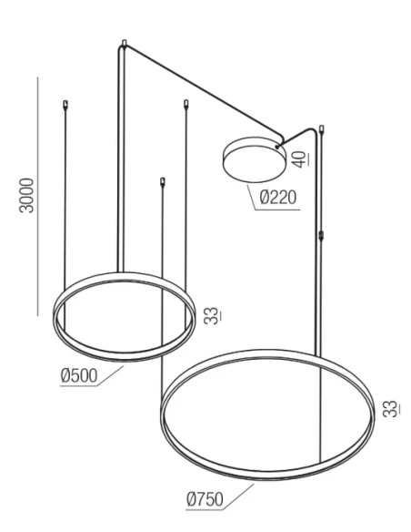 Redo Group - Orion Round Multiple Pendant Lamp - Matt White