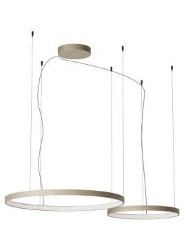 Redo Group - Orion Round Multiple Pendant Lamp - Silver Coffee