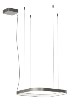 Redo Group - Orion Square Single Pendant Lamp - Foggy Nickel