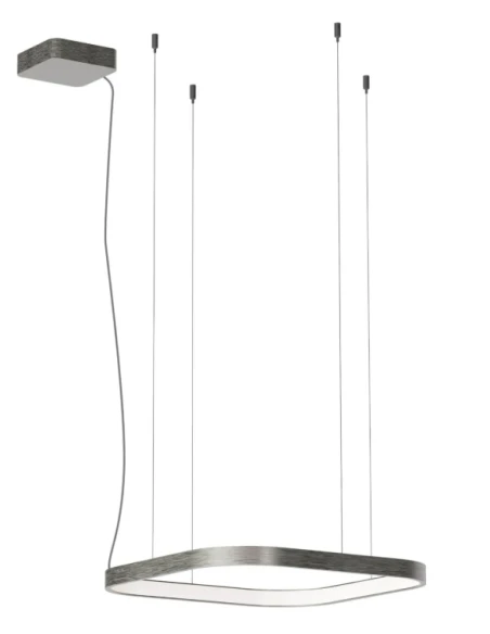 Redo Group - Orion Square Single Pendant Lamp - Foggy Nickel