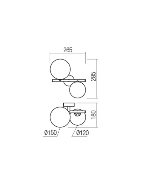 Redo Group - Roy Wall Lamp - Shaded Gold / Shaded Coffee