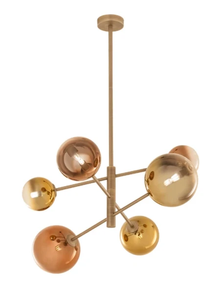 Redo Group - Roy Pendant Lamp - Shaded Gold / Shaded Coffee