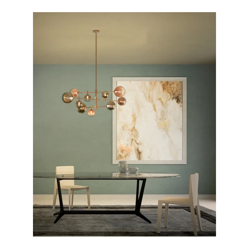 Redo Group - Roy Pendant Lamp - Shaded Gold / Shaded Coffee