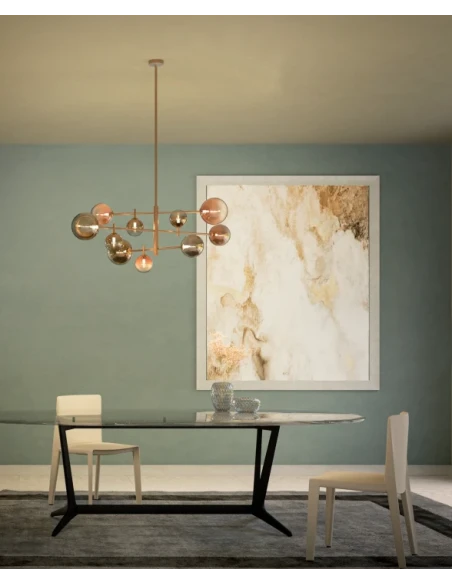 Redo Group - Roy Pendant Lamp - Shaded Gold / Shaded Coffee