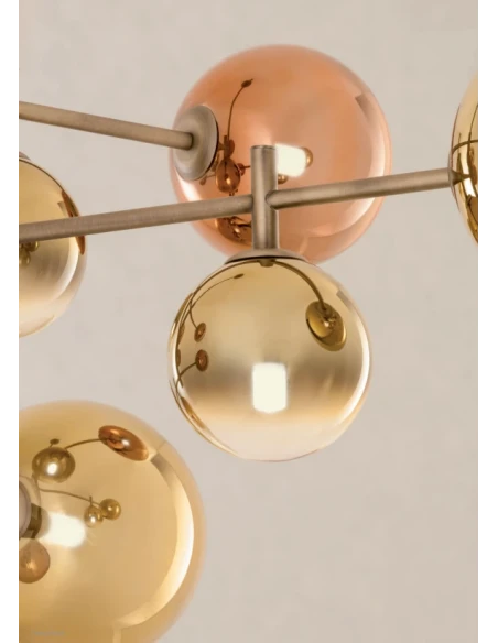 Redo Group - Roy Pendant Lamp - Shaded Gold / Shaded Coffee