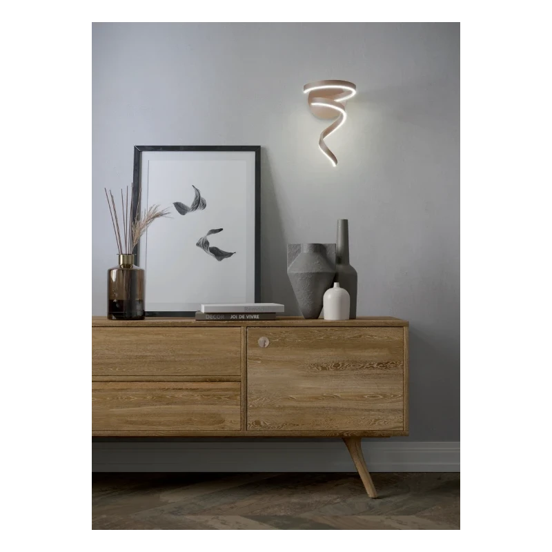 Redo Group - Scroll Wall Lamp - Matt Bronze