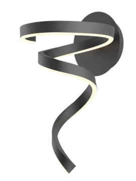 Redo Group - Scroll Wall Lamp - Matt Black