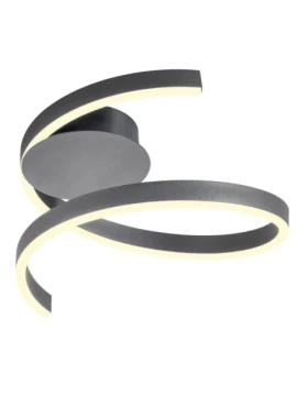 Redo Group - Scroll Ceiling Lamp - Matt Black