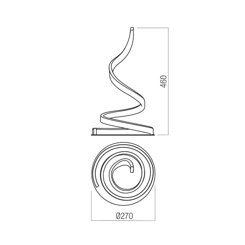 Redo Group - Scroll Lampada da Tavolo - Bianco Opaco