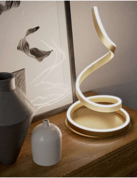 Redo Group - Scroll Lampada da Tavolo - Bianco Opaco