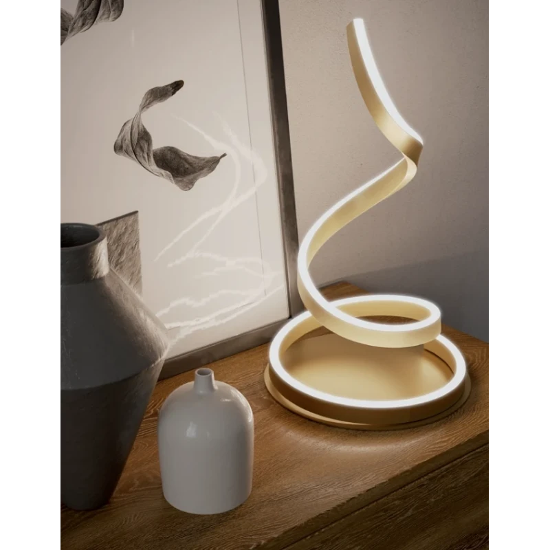 Redo Group - Scroll Table Lamp - Matt Bronze