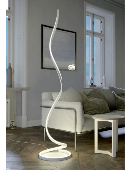 Redo Group - Scroll Floor Lamp - Matt Black