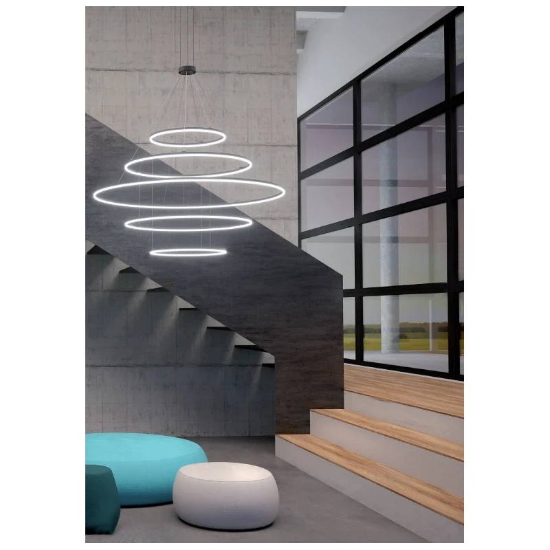 Redo Group - Orbit Vertical Pendant Lamp - Matt Black