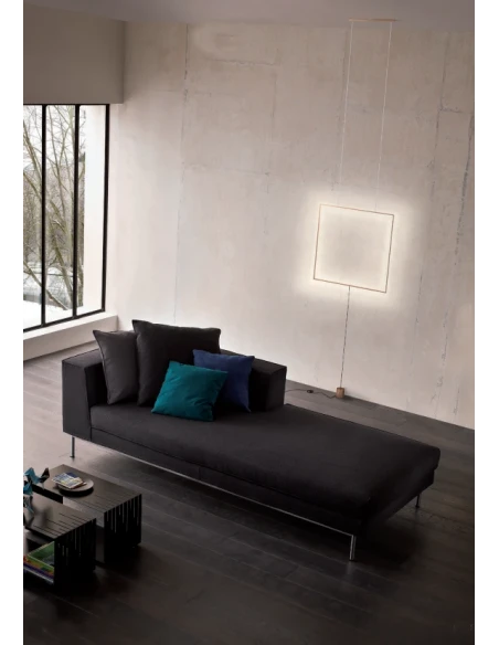 Redo Group - Slick Square Pendant / Floor Lamp - Matt Gold