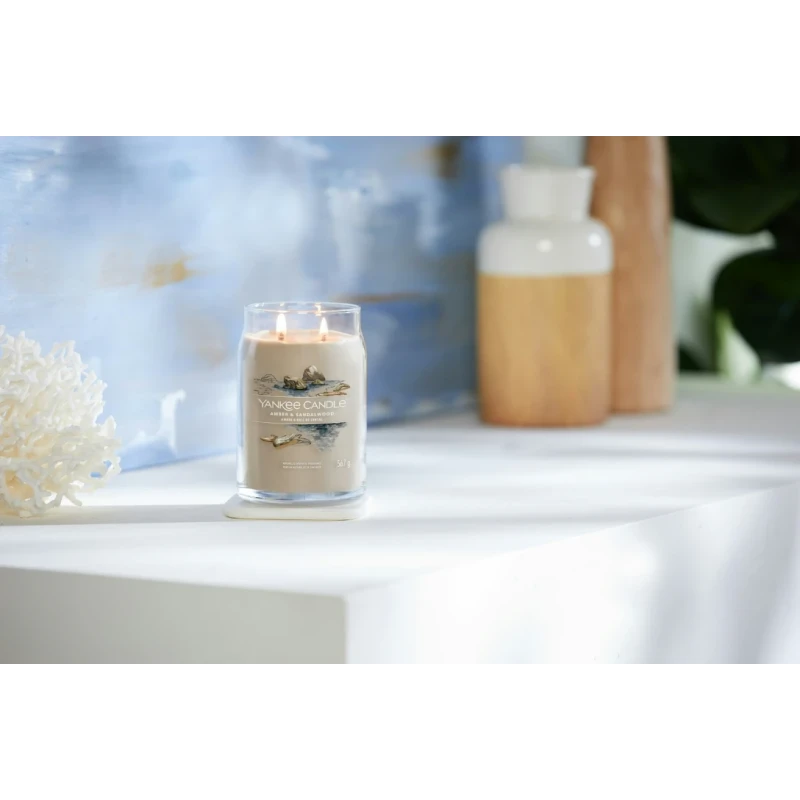 Yankee Candle - Amber & Sandalwood - Candela in Giara Grande