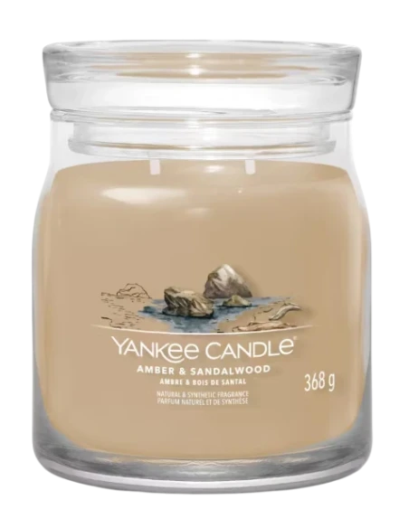Yankee Candle - Amber & Sandalwood - Medium Jar Candle