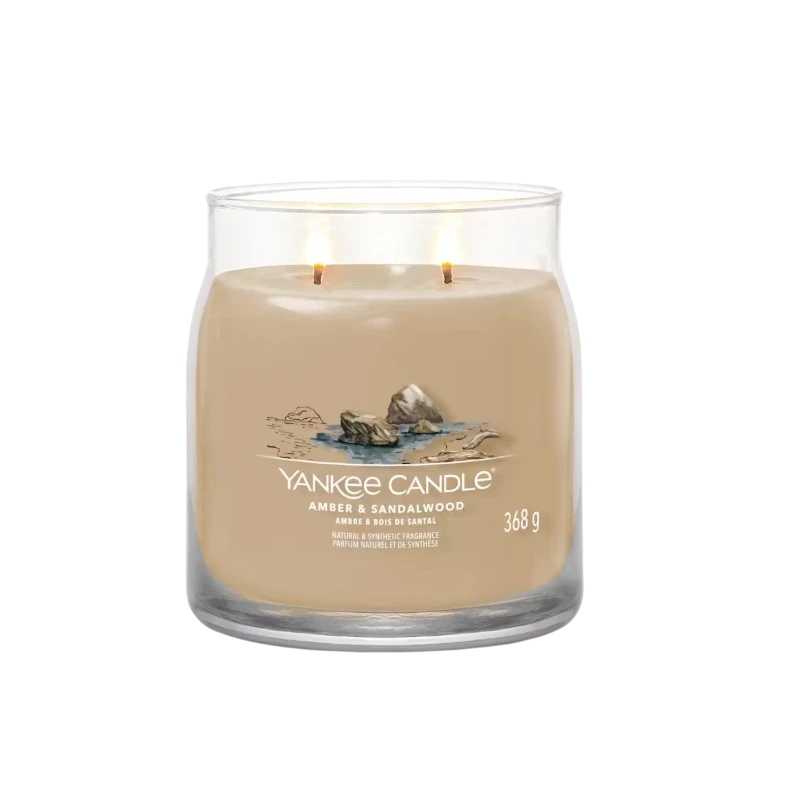 Yankee Candle - Amber & Sandalwood - Candela in Giara Media