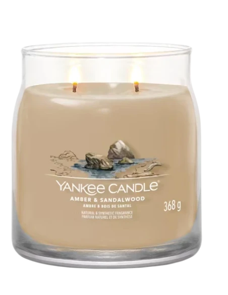 Yankee Candle - Amber & Sandalwood - Candela in Giara Media