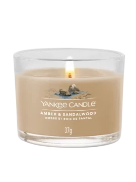 Yankee Candle - Amber & Sandalwood - Candela Votiva in Vetro