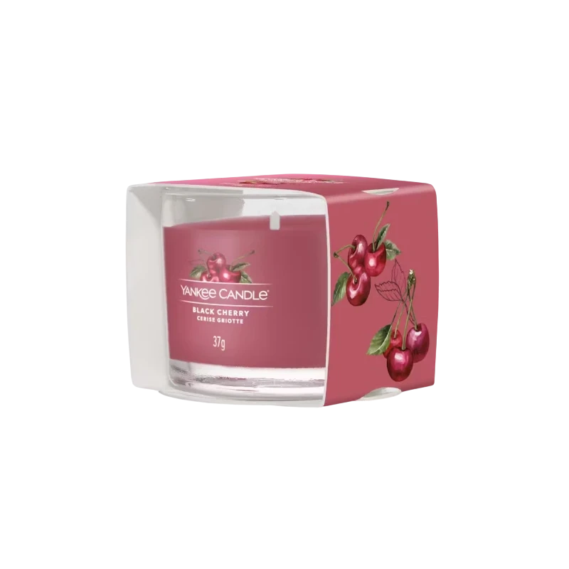 Yankee Candle - Black Cherry - Glass Votive Candle