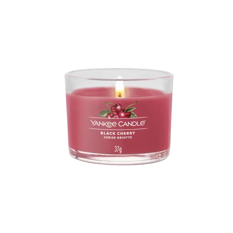 Yankee Candle - Black Cherry - Glass Votive Candle