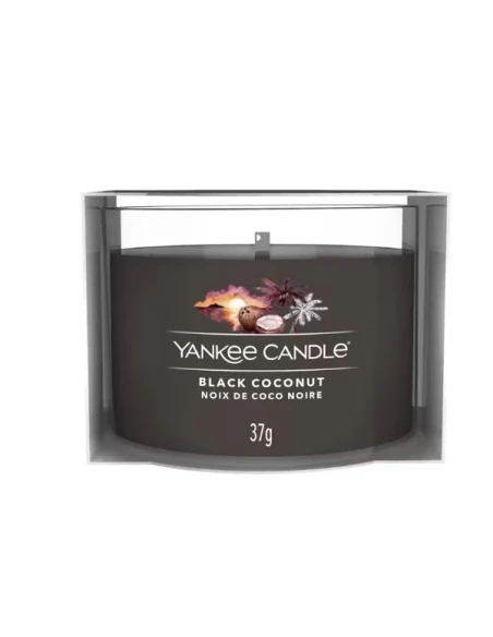 Yankee Candle - Black Coconut - Candela Votiva in Vetro