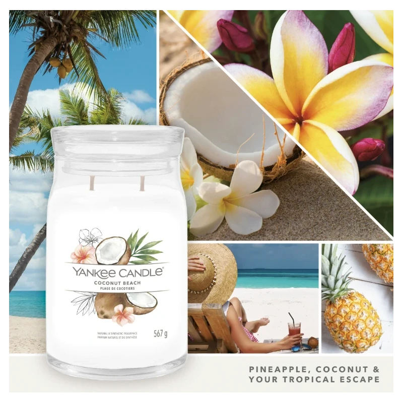 Yankee Candle - Coconut Beach Candela in Giara Grande