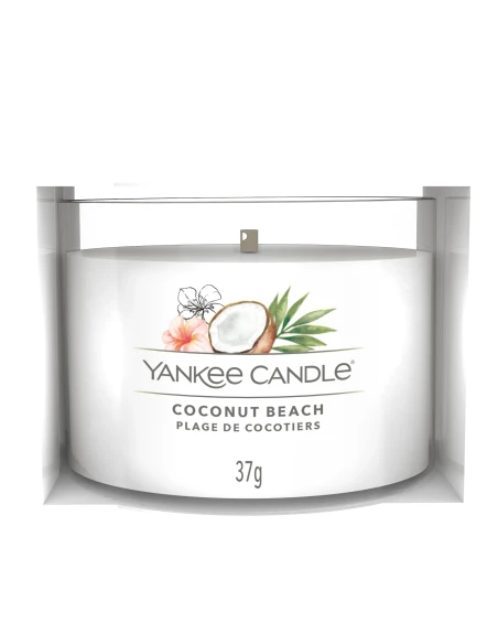 Yankee Candle - Coconut Beach  Glass Votive Candle