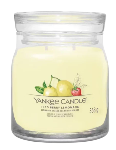 Yankee Candle - Iced Berry Lemonade  Candela in Giara Media
