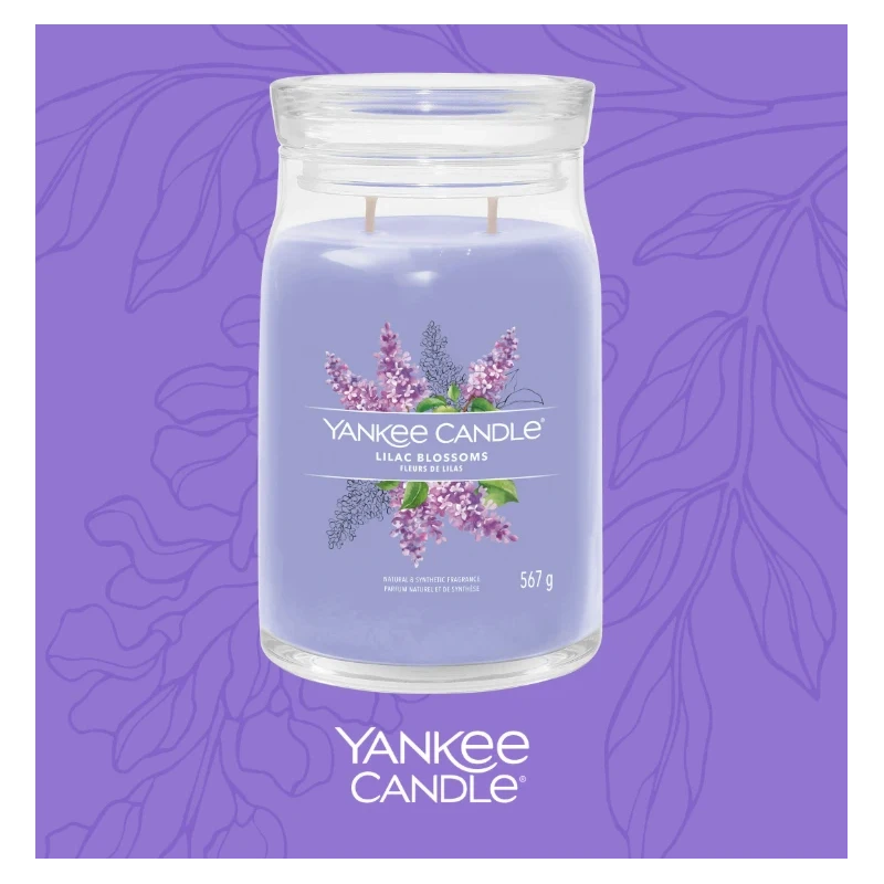 Yankee Candle - Lilac Blossoms Candela in Giara Grande