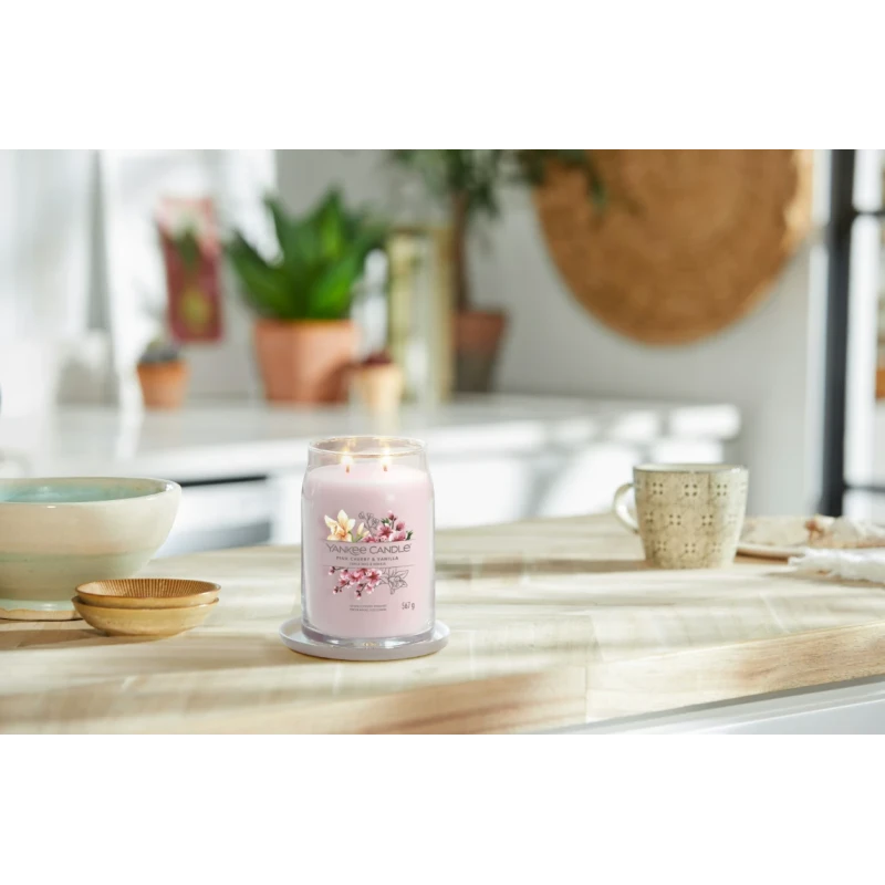 Yankee Candle - Pink Cherry & Vanilla Candela in Giara Grande