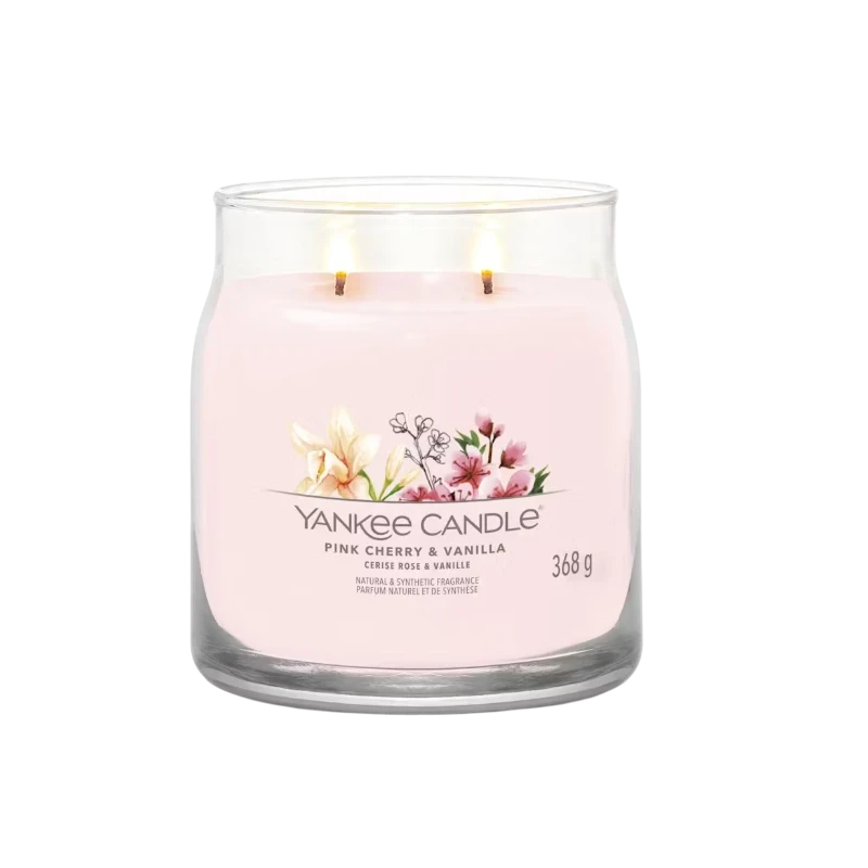Yankee Candle - Pink Cherry & Vanilla Candela in Giara Media
